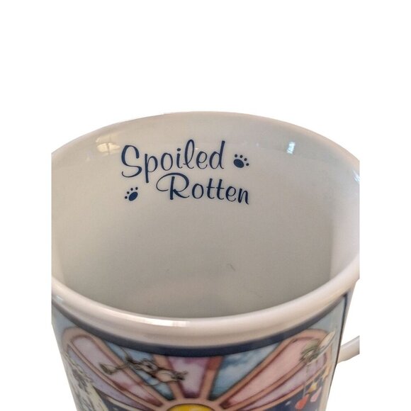 Danbury Mint Gary Patterson Comical Cats Porcelain Mug Spoiled Rotten Gift - Picture 3 of 7